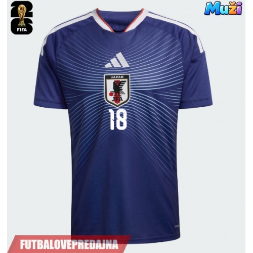 Lacne Muži Futbalové dres Japonsko Ayase Ueda #18 MS 2026 Krátky Rukáv - Domáci